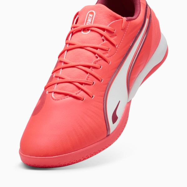 Tacos de futsal KING MATCH, Glowing Red-PUMA White-Red Fire, large-MEX