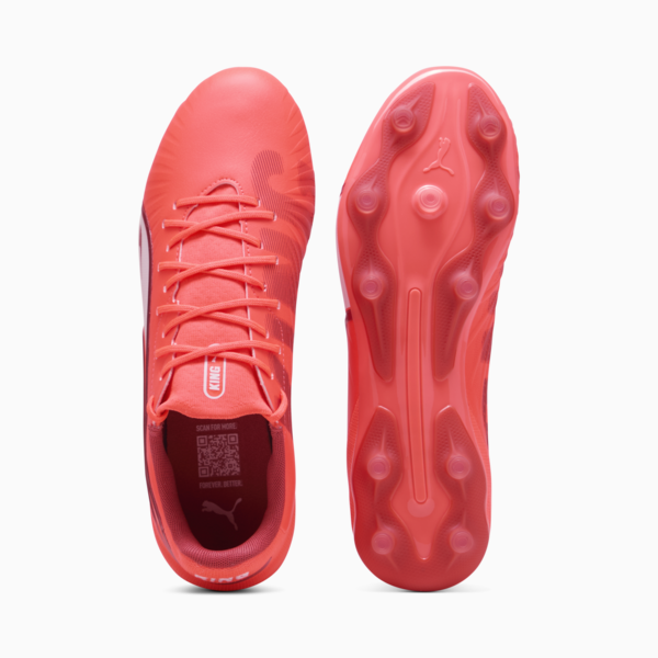 Tacos de fútbol KING MATCH FG/AG, Glowing Red-PUMA White-Red Fire, large-MEX
