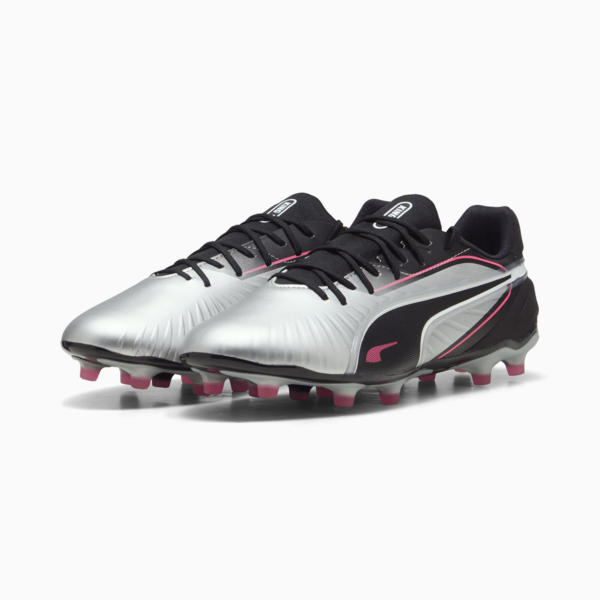 KING MATCH FG/AG Football Boots Unisex, PUMA Silver-PUMA Black-Sun Struck-PUMA White, large-ZAF