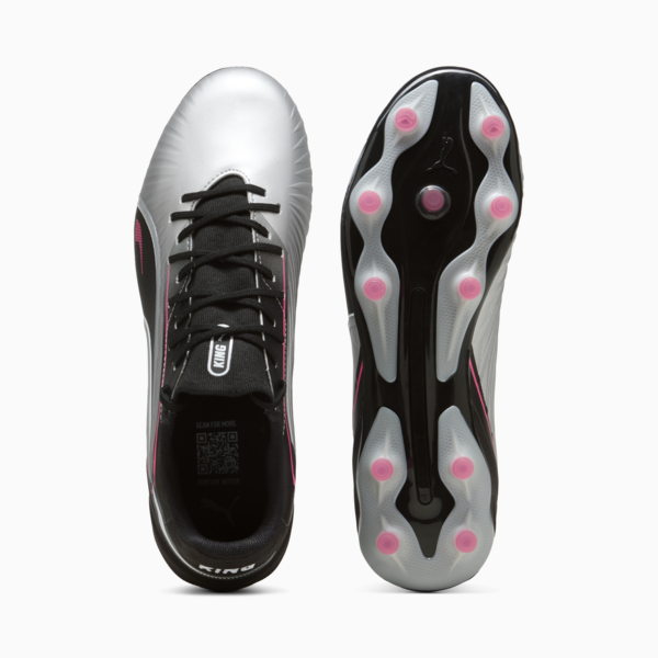 KING MATCH FG/AG Football Boots Unisex, PUMA Silver-PUMA Black-Sun Struck-PUMA White, large-ZAF