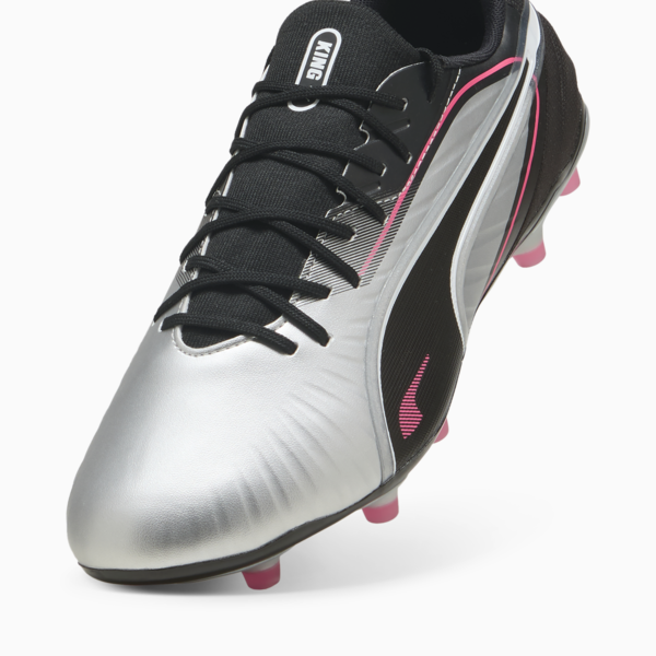 KING MATCH FG/AG Football Boots Unisex, PUMA Silver-PUMA Black-Sun Struck-PUMA White, large-ZAF