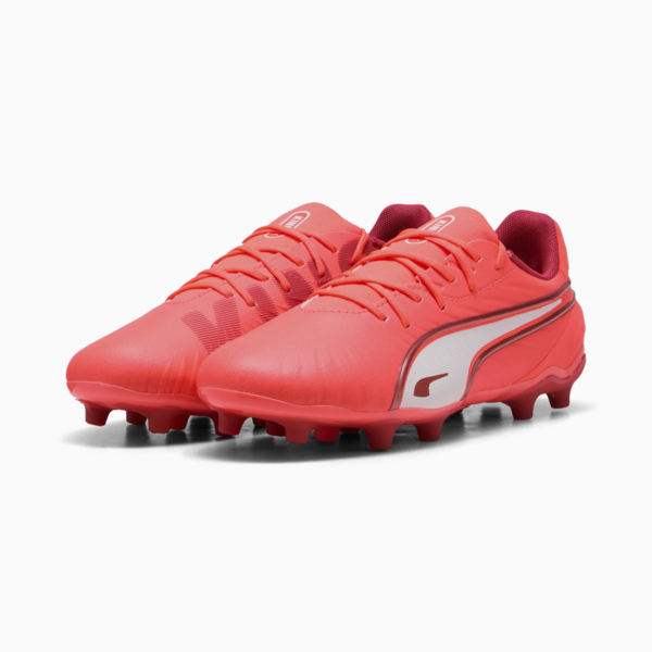 Tacos de fútbol KING MATCH FG/AG, Glowing Red-PUMA White-Red Fire, large-MEX