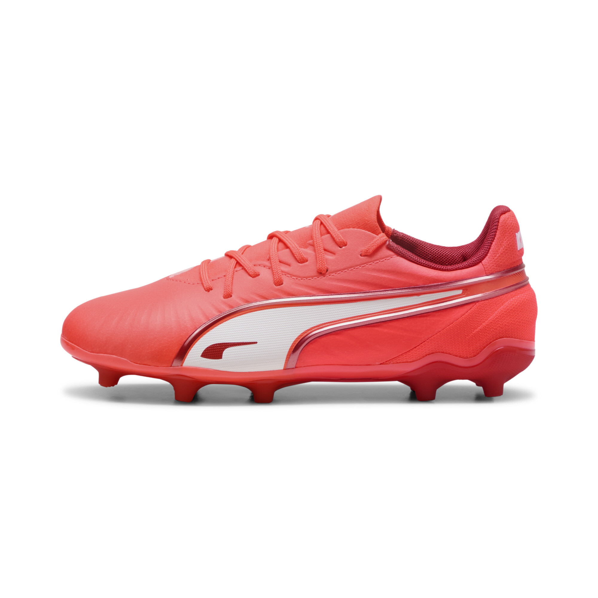 Puma KING MATCH FG/AG Fußballschuhe Teenager Für Für Kinder | Glowing Red/White/Red Fire | Größe: 30