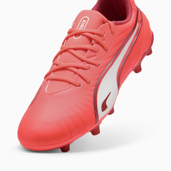 Tacos de fútbol KING MATCH FG/AG, Glowing Red-PUMA White-Red Fire, large-MEX
