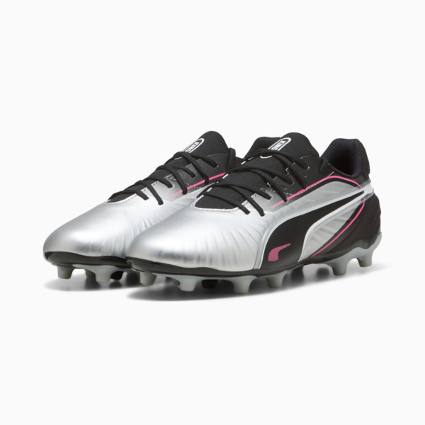 KING MATCH FG/AG Football Boots Youth, PUMA Silver-PUMA Black-Sun Struck-PUMA White, large-ZAF