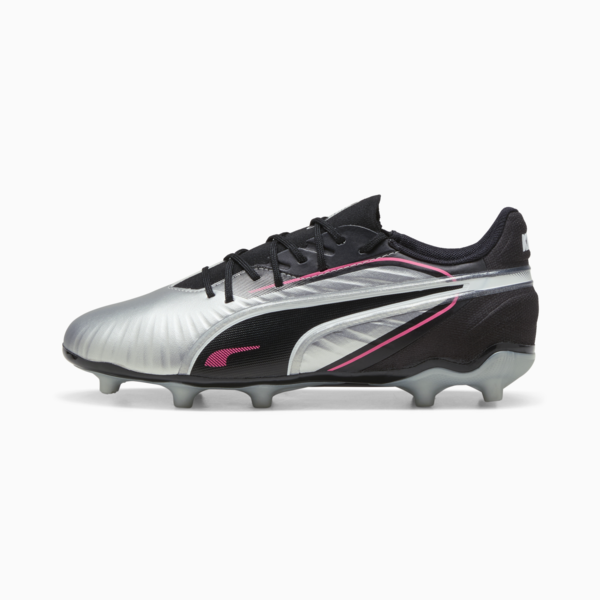 Tacos de fútbol KING MATCH FG/AG, PUMA Silver-PUMA Black-Sun Struck-PUMA White, large-MEX