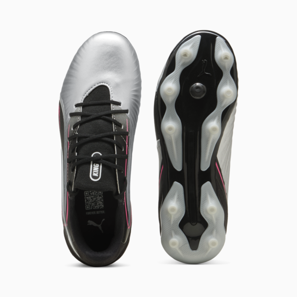 KING MATCH FG/AG Football Boots Youth, PUMA Silver-PUMA Black-Sun Struck-PUMA White, large-ZAF