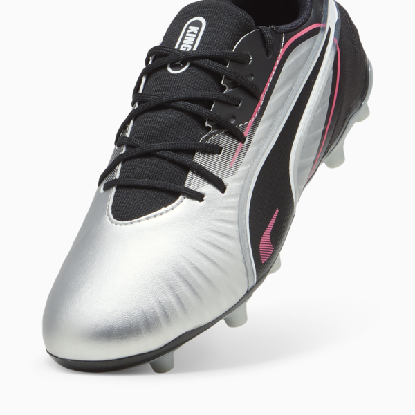 KING MATCH FG/AG Football Boots Youth, PUMA Silver-PUMA Black-Sun Struck-PUMA White, large-ZAF
