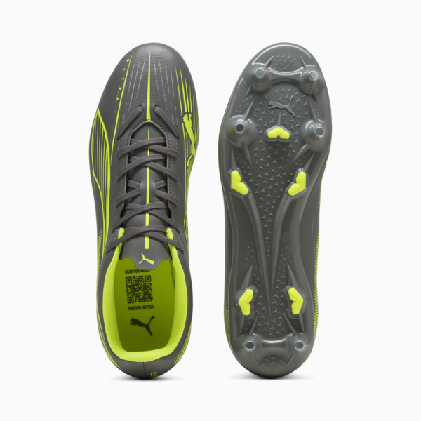 ULTRA 5 PLAY MxSG Football Boots Unisex, Matte Aged Silver-Yellow Alert-Puma Aged Silver, large-ZAF