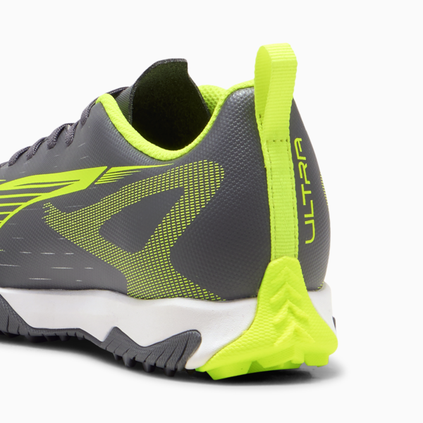 Tacos de fútbol ULTRA 5 PLAY TT Mid para adolescentes, Matte Aged Silver-Yellow Alert-Puma Aged Silver, large-MEX
