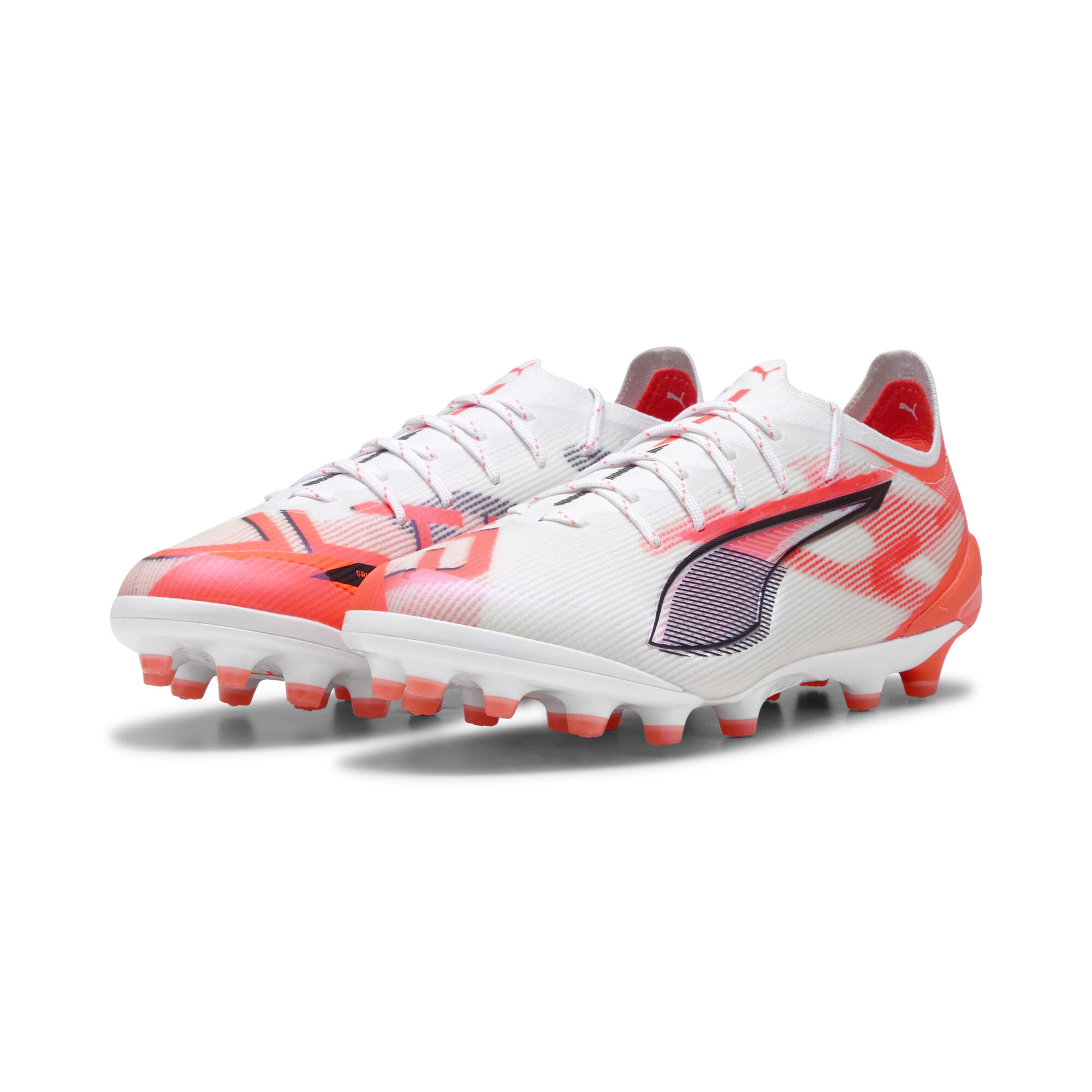PUMA ULTRA 5 ULTIMATE AG voetbalschoenen, Zwart/Rood/Wit, Maat 48 thumbnail 6
