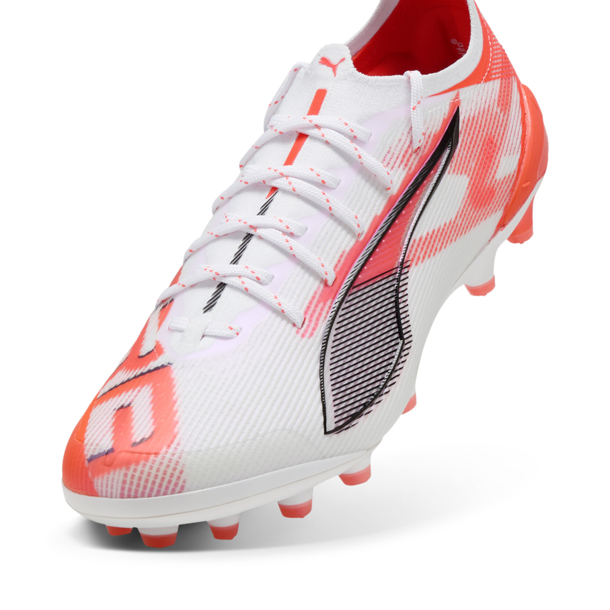 ULTRA 5 ULTIMATE AG voetbalschoenen voor Dames, Zwart/Rood/Wit, Maat 40,5 | PUMA