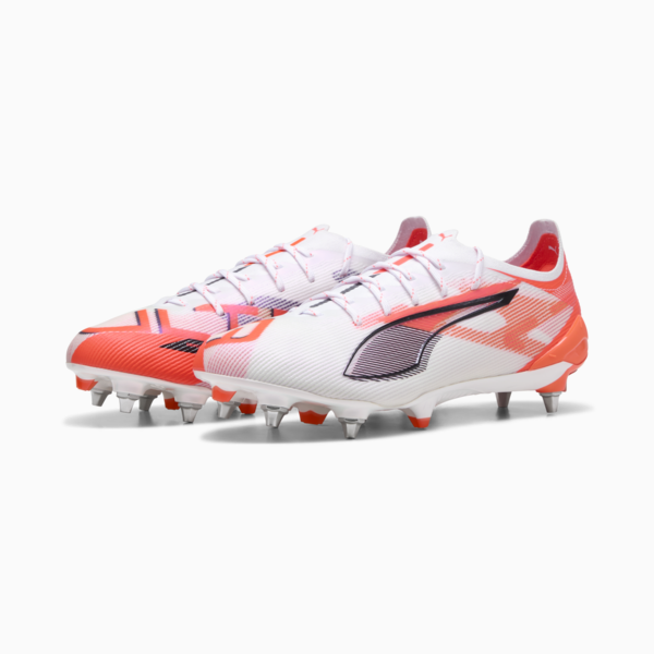 Botines de fútbol ULTRA 5 ULTIMATE MxSG, PUMA White-PUMA Black-Glowing Red, large-ARG