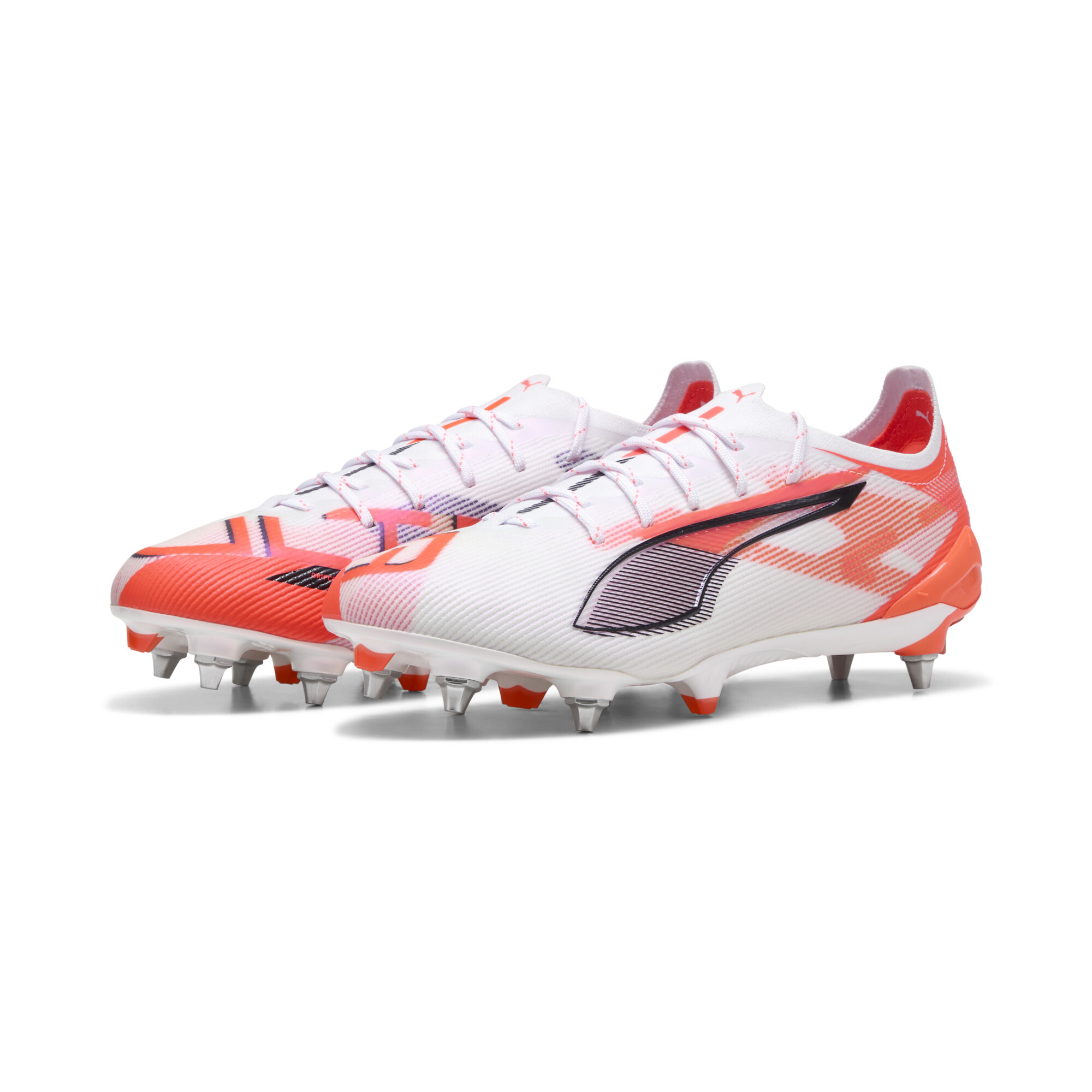 PUMA ULTRA 5 ULTIMATE MxSG voetbalschoenen, Zwart/Rood/Wit, Maat 42 thumbnail 6