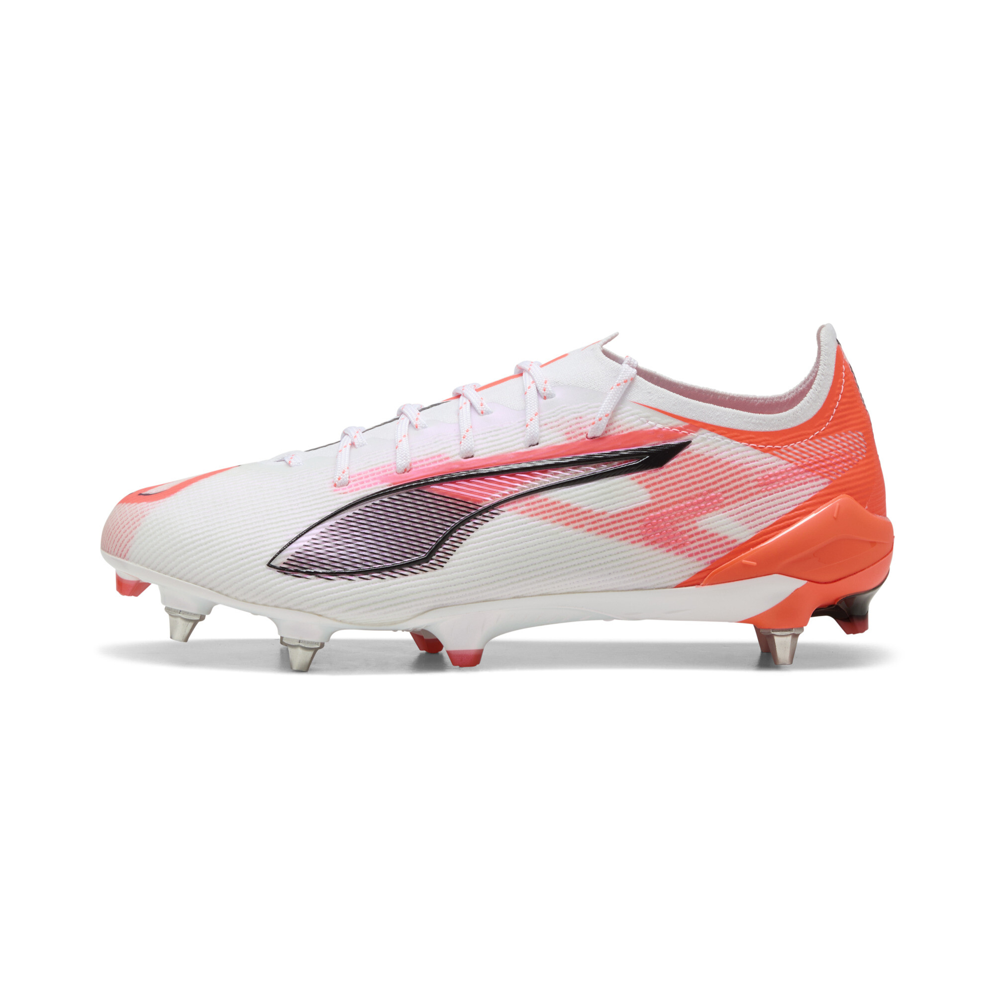 Puma ULTRA 5 ULTIMATE MxSG Fußballschuhe | White/Black/Glowing Red | Größe: 43