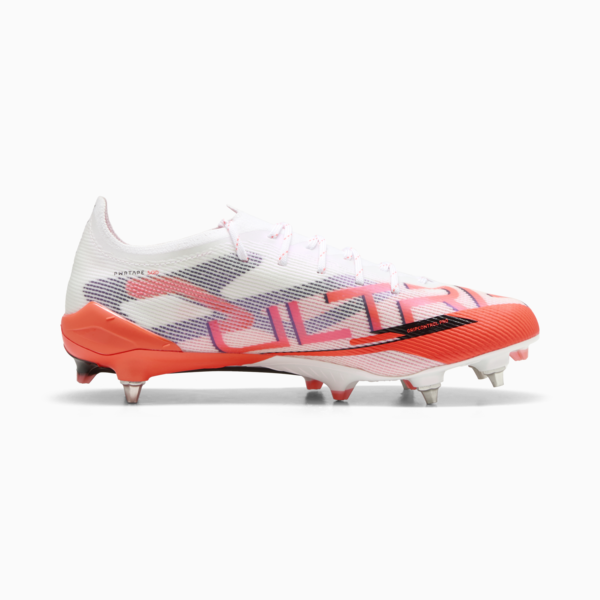 Botines de fútbol ULTRA 5 ULTIMATE MxSG, PUMA White-PUMA Black-Glowing Red, large-ARG