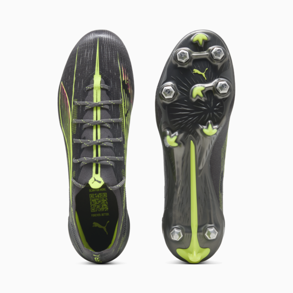 ULTRA 5 ULTIMATE MxSG Football Boots Unisex, Matte Aged Silver-Yellow Alert-Sun Struck, large-ZAF