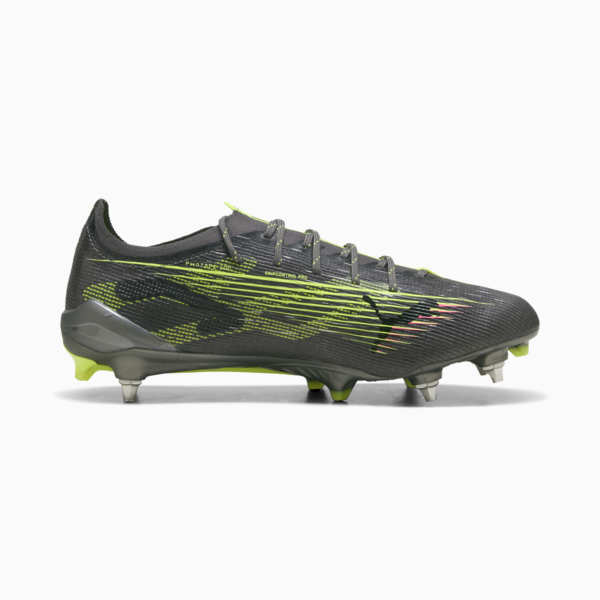 ULTRA 5 ULTIMATE MxSG Football Boots Unisex, Matte Aged Silver-Yellow Alert-Sun Struck, large-ZAF