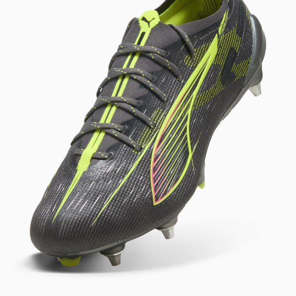 ULTRA 5 ULTIMATE MxSG Football Boots Unisex, Matte Aged Silver-Yellow Alert-Sun Struck, large-ZAF