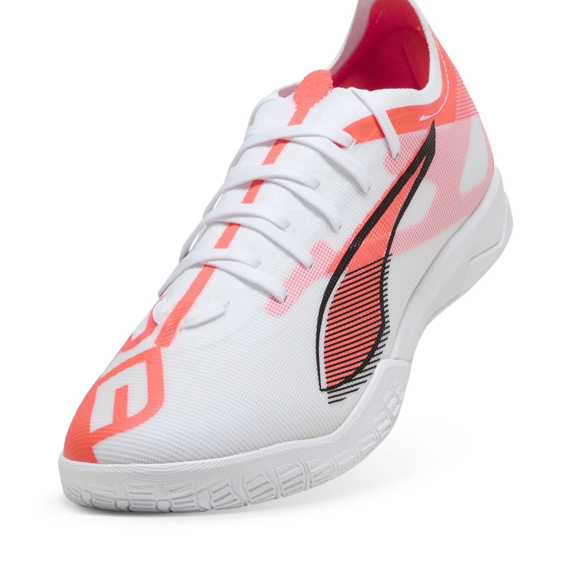 ULTRA 5 MATCH IT zaalvoetbalschoenen, Zwart/Rood/Wit, Maat 38,5 | PUMA