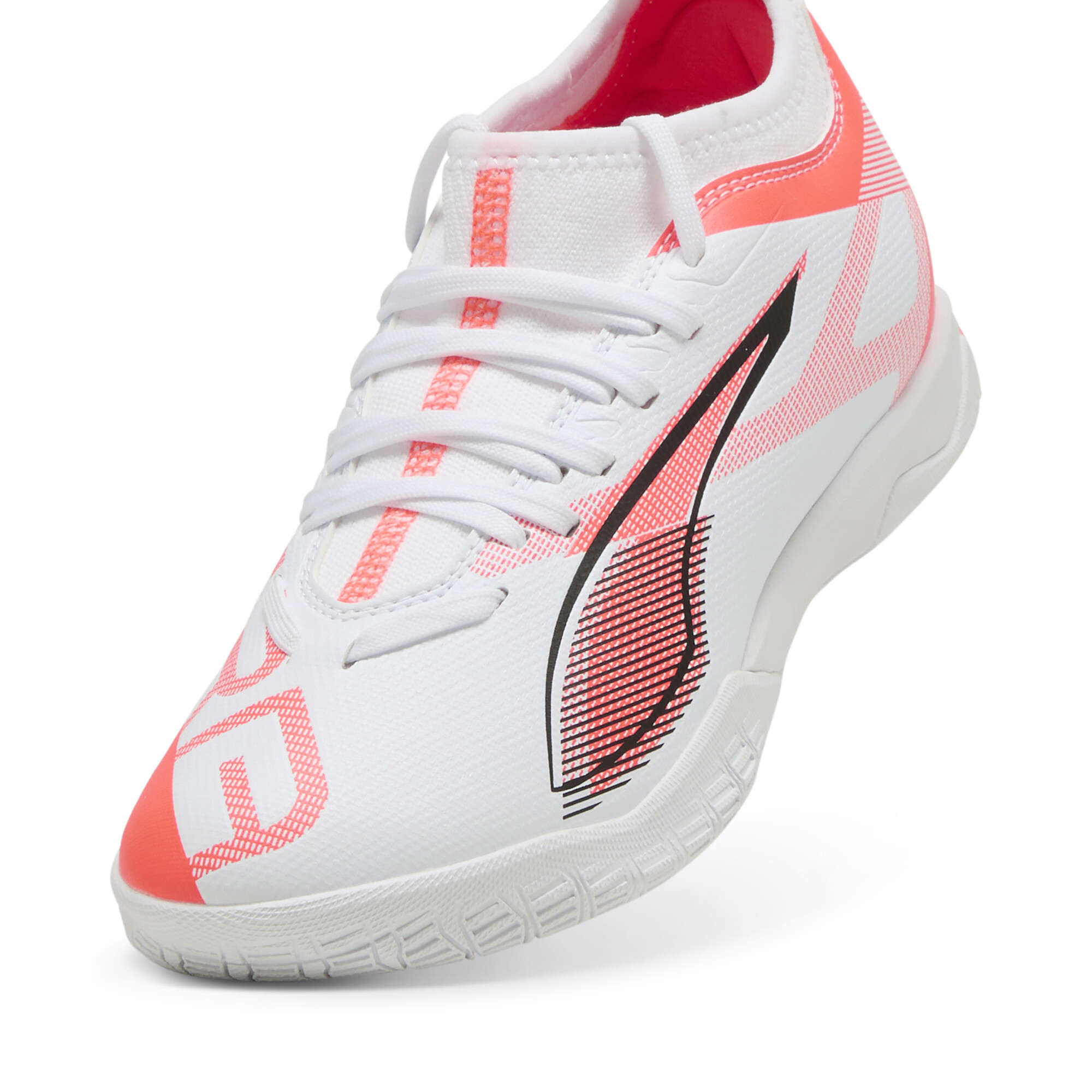 ULTRA 5 MATCH IT Mid voetbalschoenen, Zwart/Rood/Wit, Maat 37,5 | PUMA