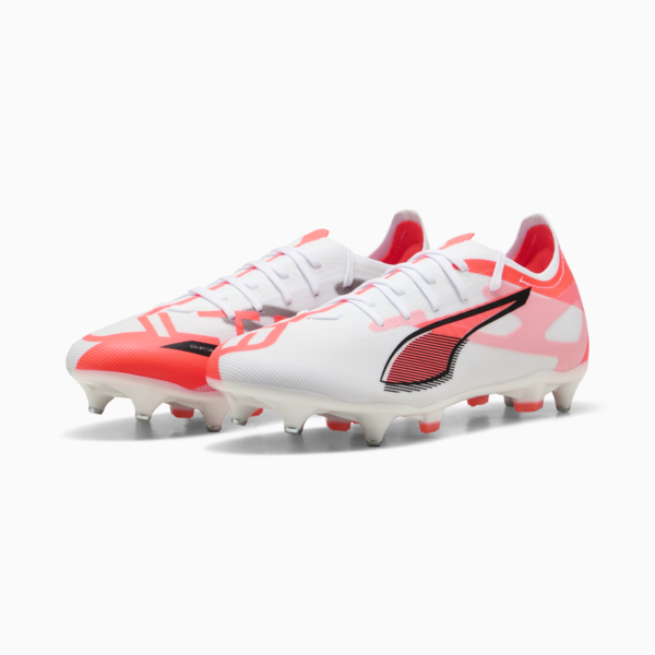 Botines de fútbol ULTRA 5 MATCH MxSG, PUMA White-PUMA Black-Glowing Red, large-ARG