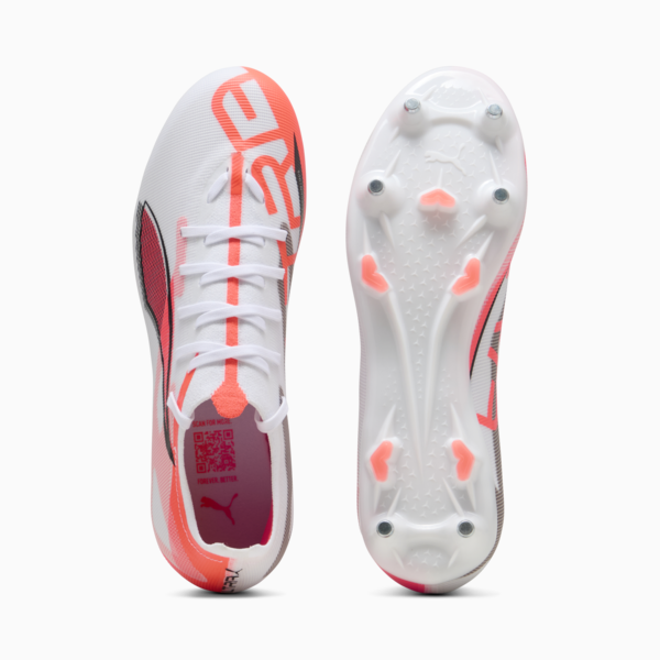Botines de fútbol ULTRA 5 MATCH MxSG, PUMA White-PUMA Black-Glowing Red, large-ARG