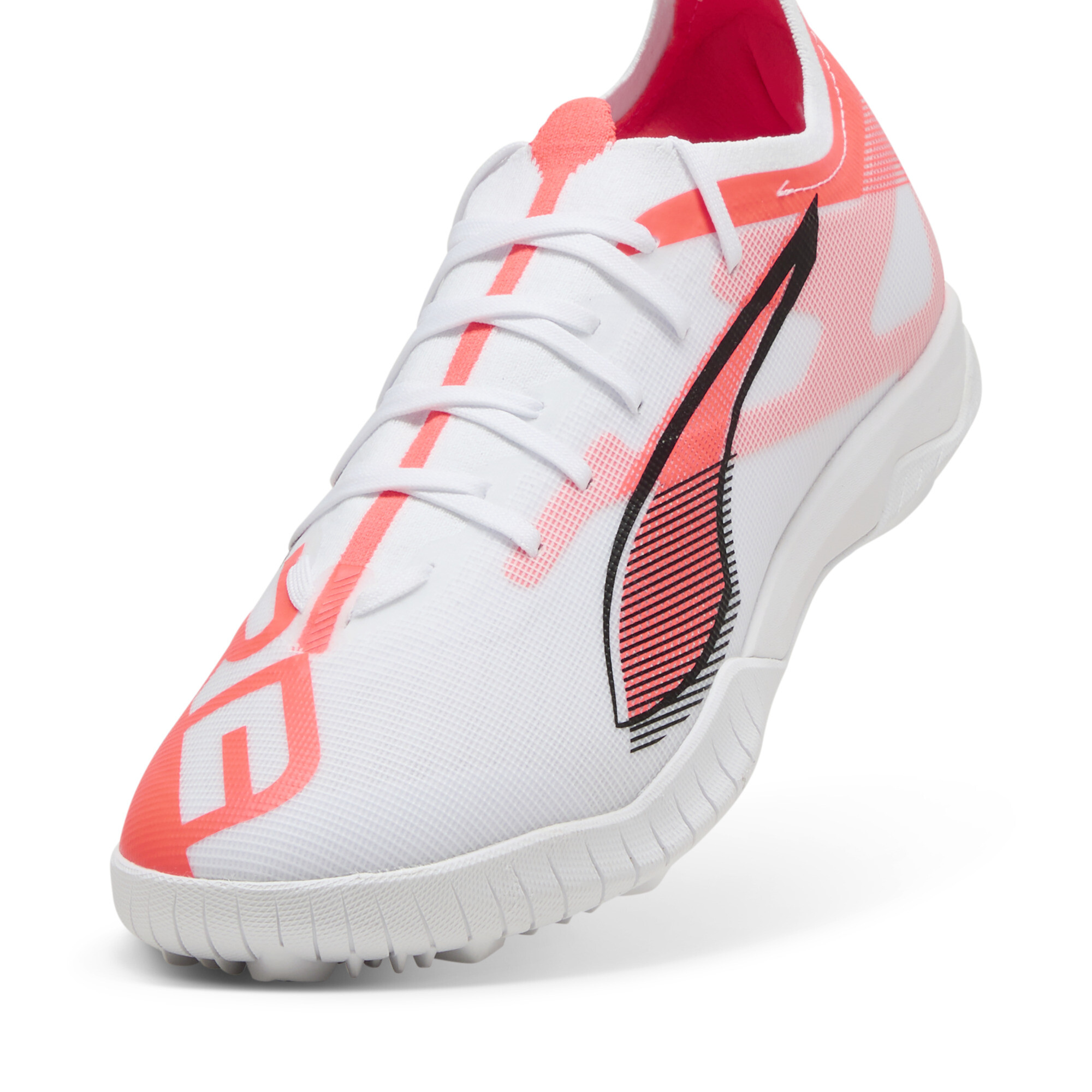 ULTRA 5 MATCH TT voetbalschoenen, Zwart/Rood/Wit, Maat 46 | PUMA