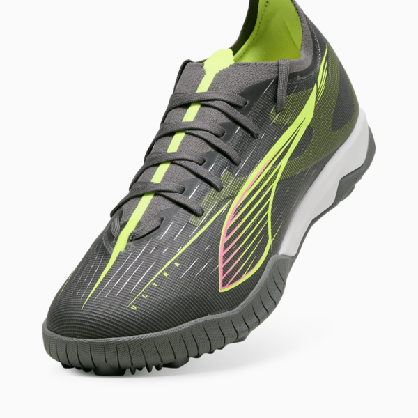 ULTRA 5 MATCH TT Football Boots Unisex, Matte Aged Silver-Yellow Alert-Puma Aged Silver, large-ZAF