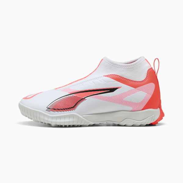 Tacos de fútbol ULTRA 5 MATCH+  TT Mid, PUMA White-PUMA Black-Glowing Red, large-MEX