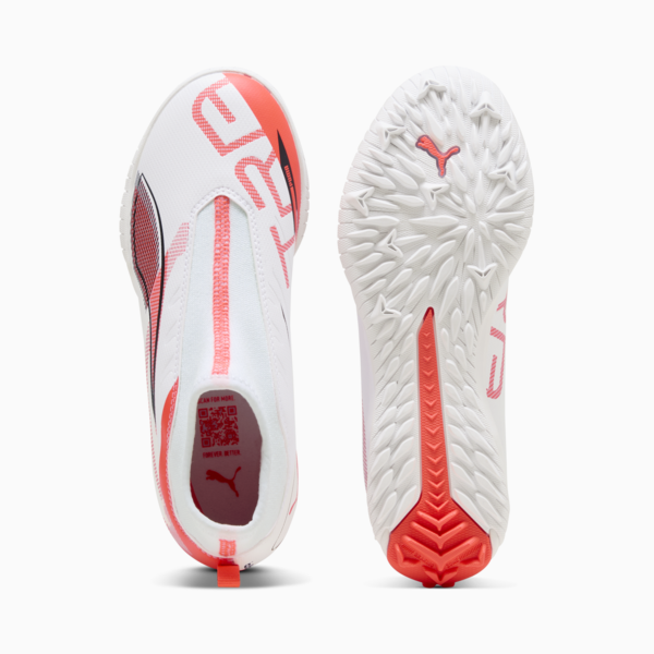 Tacos de fútbol ULTRA 5 MATCH+  TT Mid, PUMA White-PUMA Black-Glowing Red, large-MEX