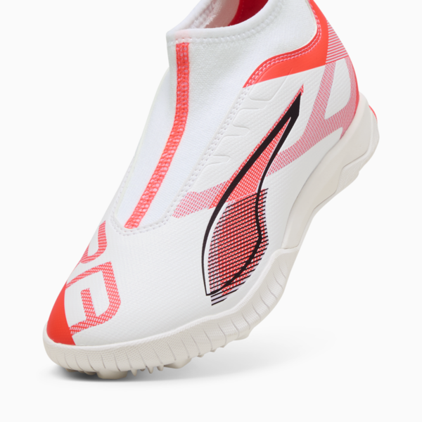 Tacos de fútbol ULTRA 5 MATCH+  TT Mid, PUMA White-PUMA Black-Glowing Red, large-MEX