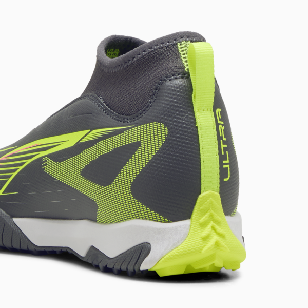 Tacos de fútbol ULTRA 5 MATCH+  TT Mid, Matte Aged Silver-Yellow Alert-Puma Aged Silver, large-MEX