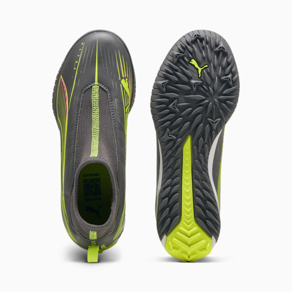 Tacos de fútbol ULTRA 5 MATCH+  TT Mid, Matte Aged Silver-Yellow Alert-Puma Aged Silver, large-MEX