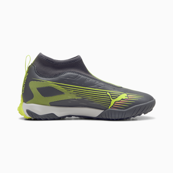 Tacos de fútbol ULTRA 5 MATCH+  TT Mid, Matte Aged Silver-Yellow Alert-Puma Aged Silver, large-MEX
