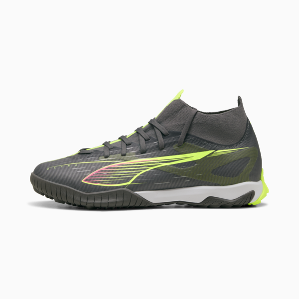 ULTRA 5 MATCH+ TT Football Boots Unisex, Matte Aged Silver-Yellow Alert-Puma Aged Silver, large-MEX