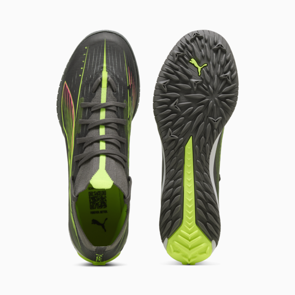 ULTRA 5 MATCH+ TT Football Boots Unisex, Matte Aged Silver-Yellow Alert-Puma Aged Silver, large-MEX