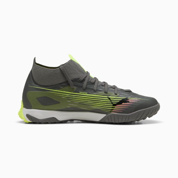 ULTRA 5 MATCH+ TT Football Boots Unisex, Matte Aged Silver-Yellow Alert-Puma Aged Silver, large-MEX