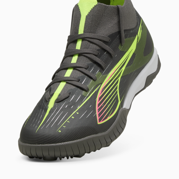 ULTRA 5 MATCH+ TT Football Boots Unisex, Matte Aged Silver-Yellow Alert-Puma Aged Silver, large-MEX
