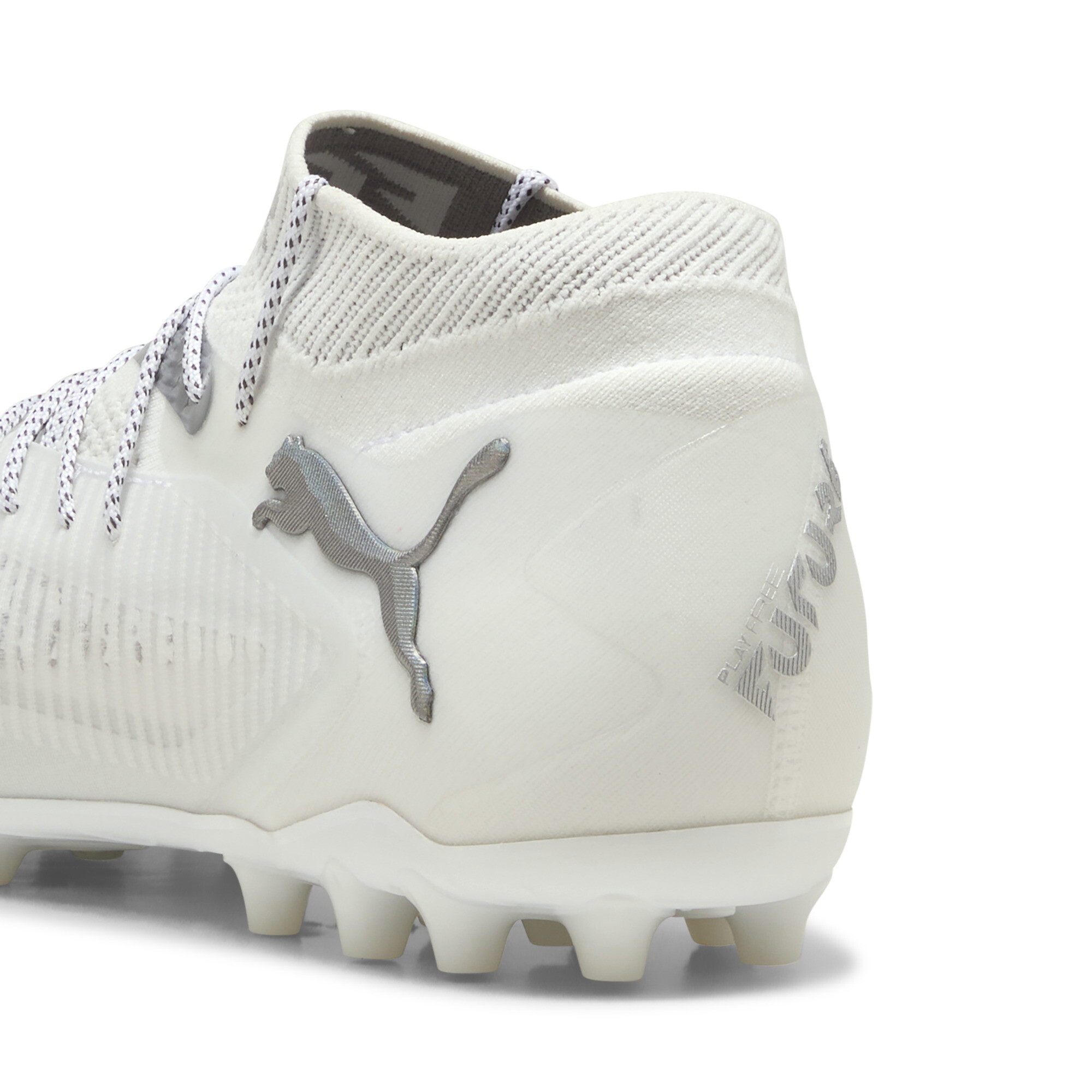 PUMA FUTURE 8 ULTIMATE MG voetbalschoenen uniseks, Wit/Zilver, Maat 40 thumbnail 5