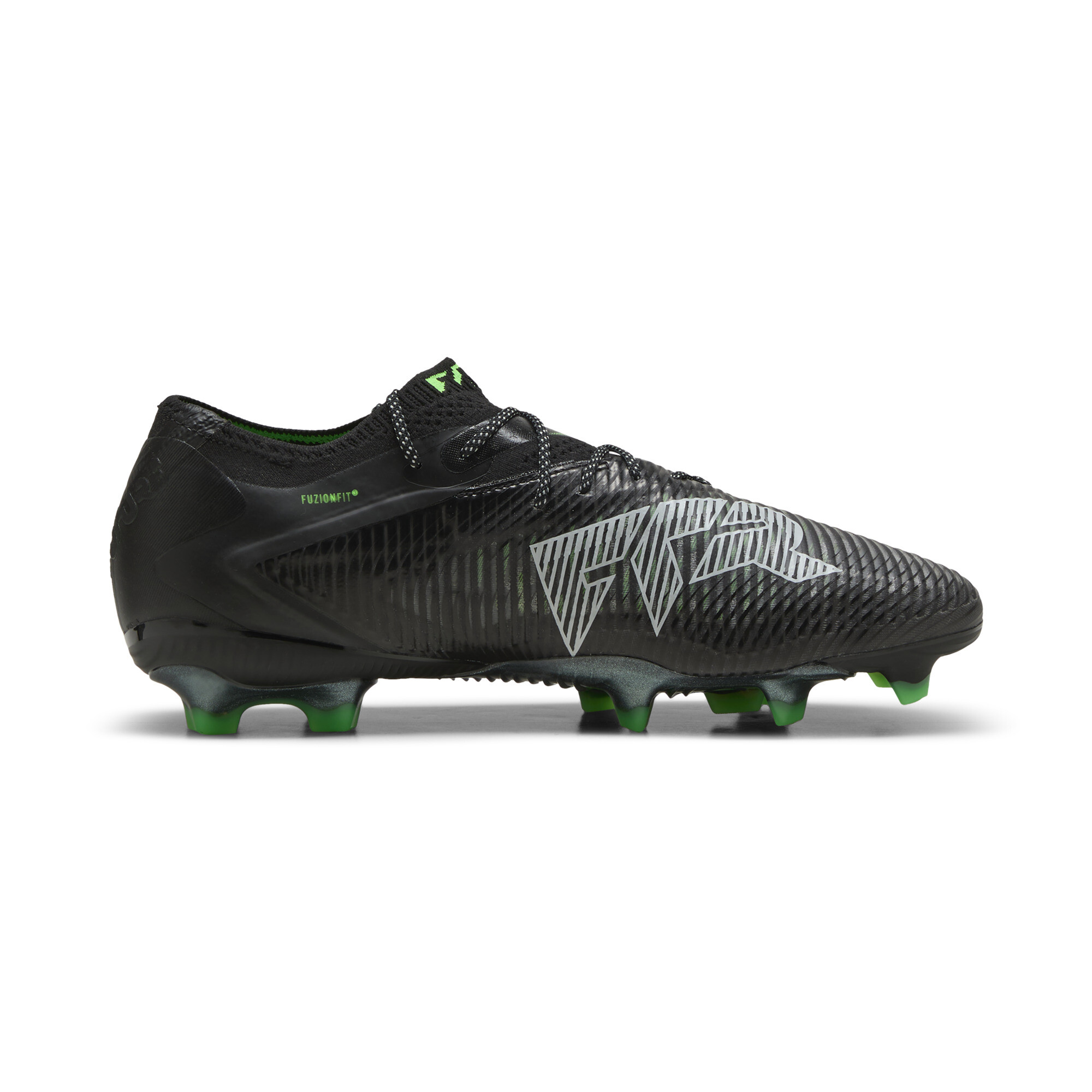PUMA FUTURE 8 ULTIMATE Low FG voetbalschoenen, Groen/Zwart/Grijs, Maat 43 thumbnail 3