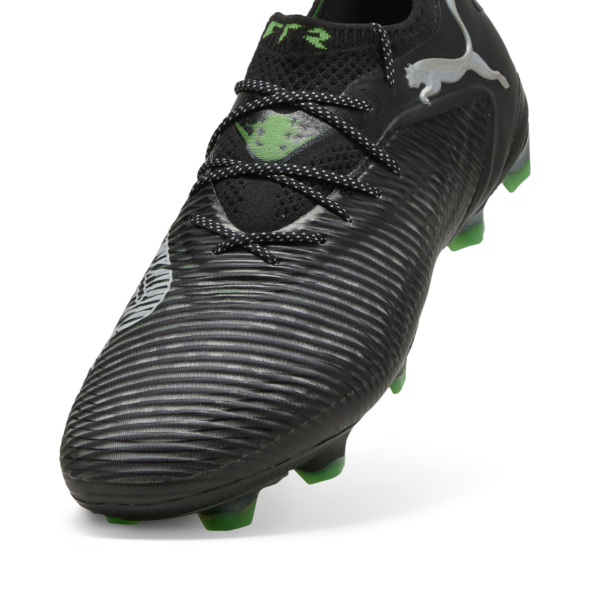 FUTURE 8 ULTIMATE Low FG voetbalschoenen, Groen/Zwart/Grijs, Maat 38,5 | PUMA