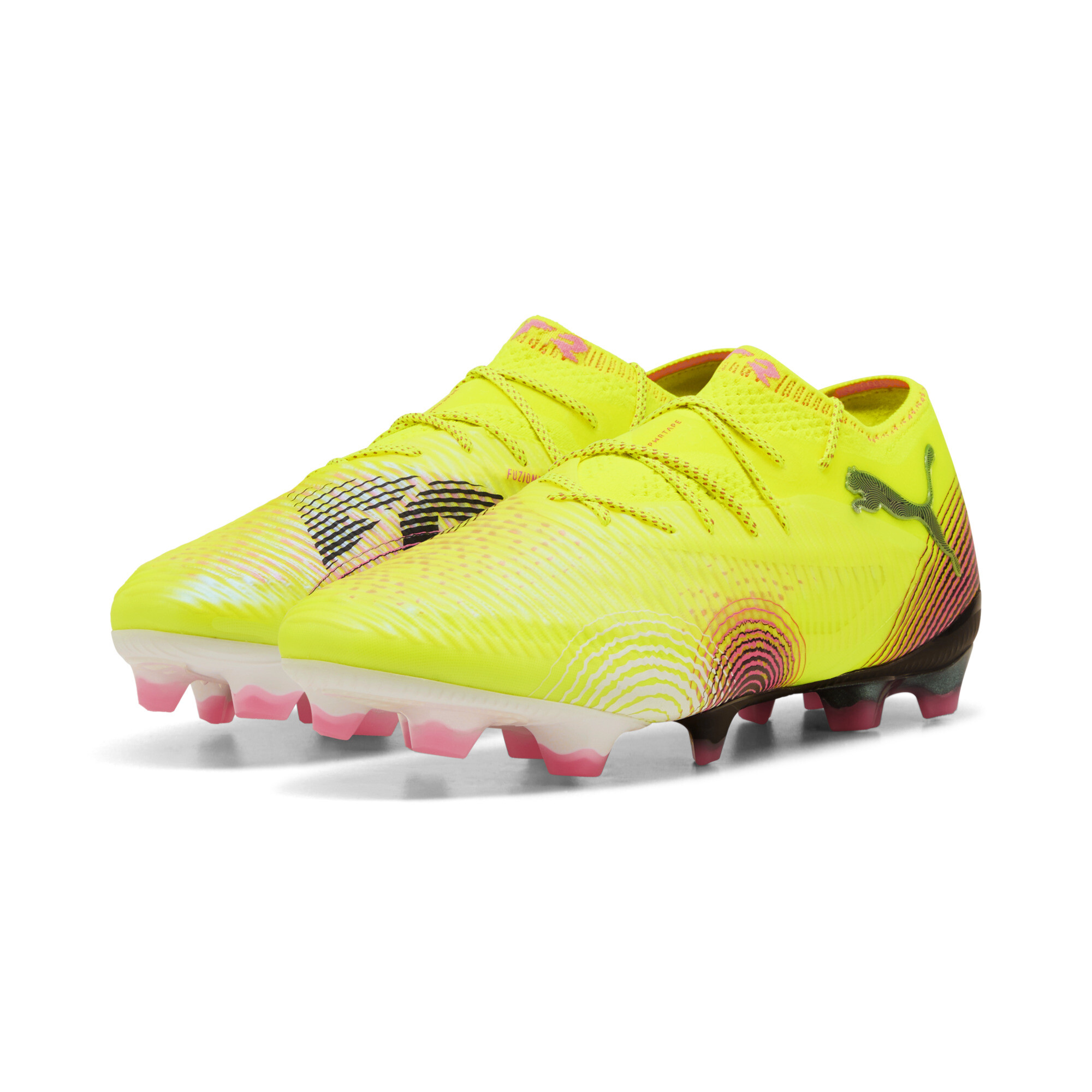 PUMA FUTURE 8 ULTIMATE Low FG voetbalschoenen, Zwart/Geel, Maat 46 thumbnail 6