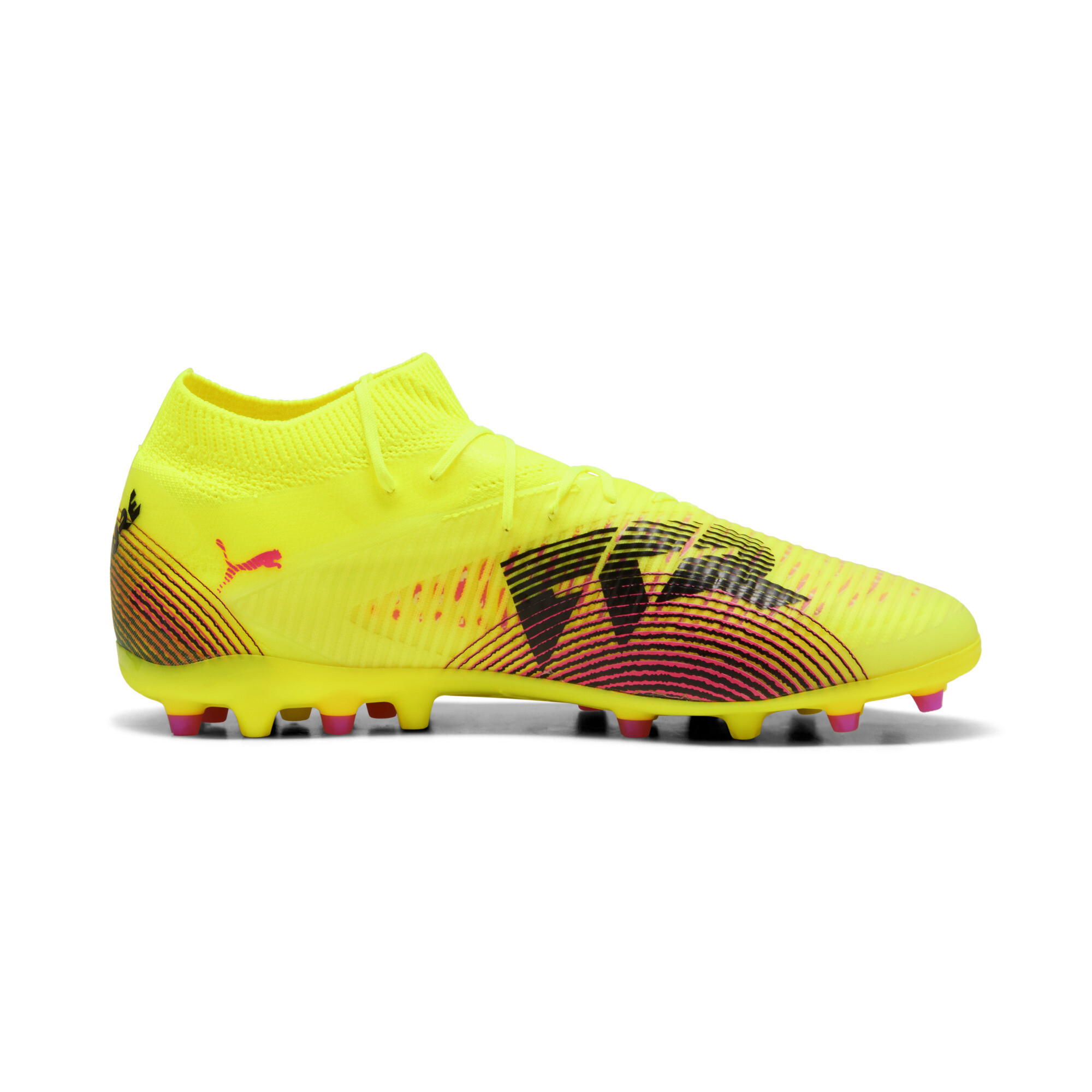 PUMA FUTURE 8 PRO MG voetbalschoenen, Zwart/Geel, Maat 47 thumbnail 3