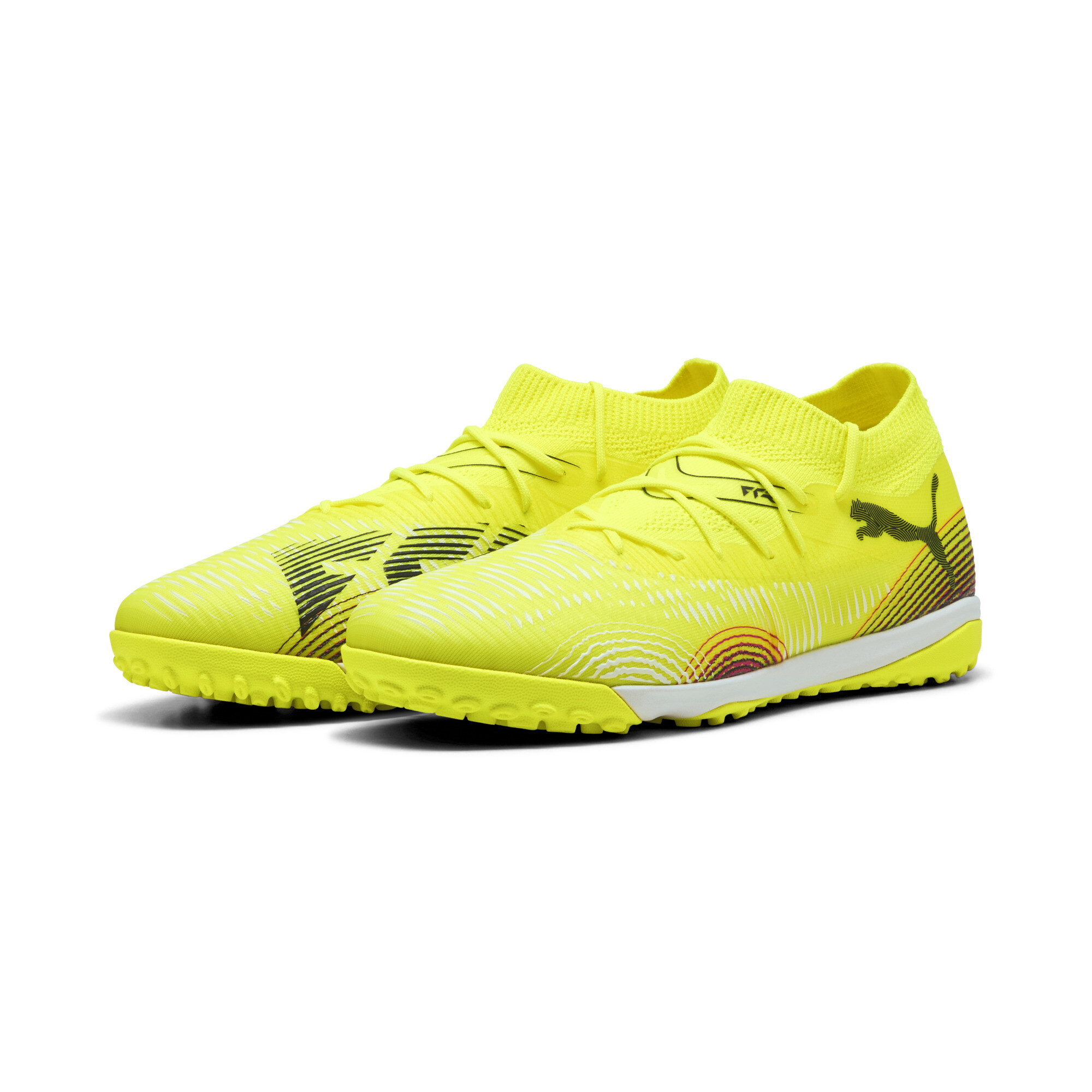 PUMA FUTURE 8 MATCH TT voetbalschoenen, Zwart/Geel, Maat 46 thumbnail 6
