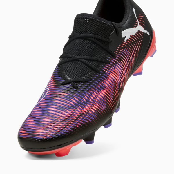 FUTURE 8 MATCH FG/AG Low Football Boots, PUMA Black-PUMA White-Glowing Red, large-MEX
