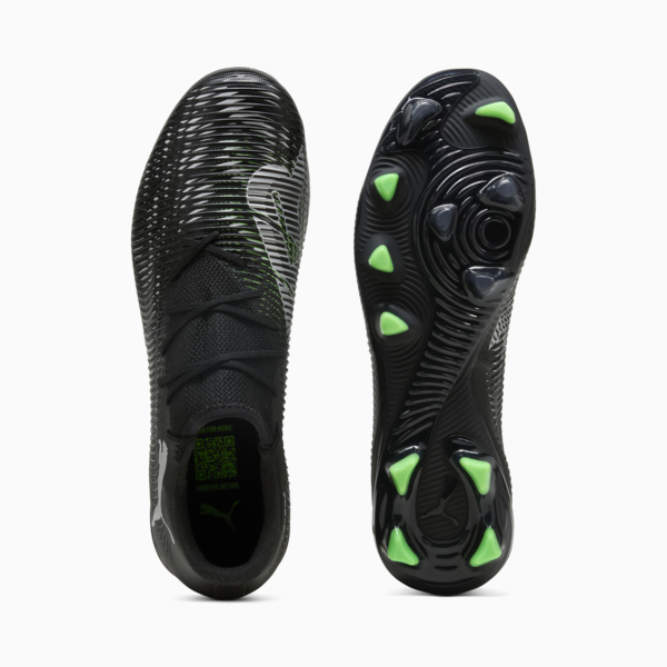 Tacos de fútbol FUTURE 8 MATCH FG/AG Low, PUMA Black-Cool Light Gray-Fluo Green, large-MEX