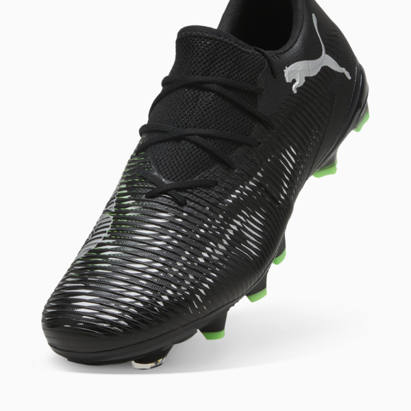 Tacos de fútbol FUTURE 8 MATCH FG/AG Low, PUMA Black-Cool Light Gray-Fluo Green, large-MEX