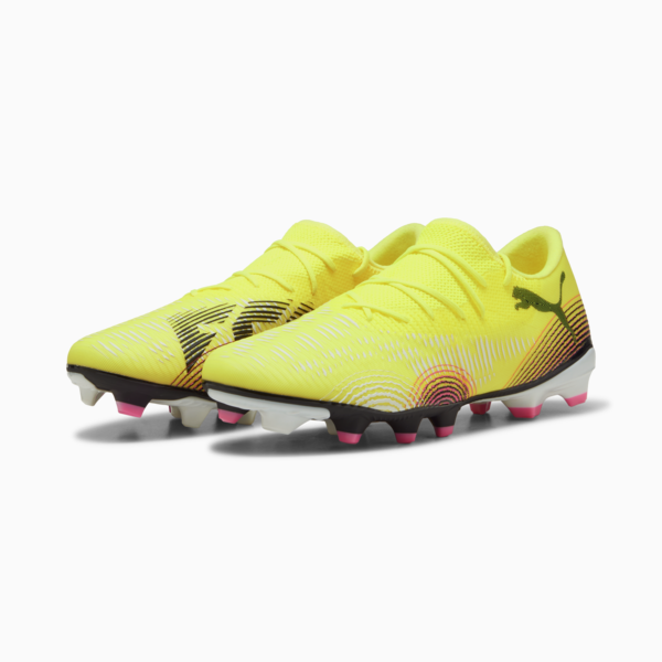 FUTURE 8 MATCH FG/AG Low Football Boots Unisex, Yellow Alert-PUMA Black-Sun Struck, large-ZAF