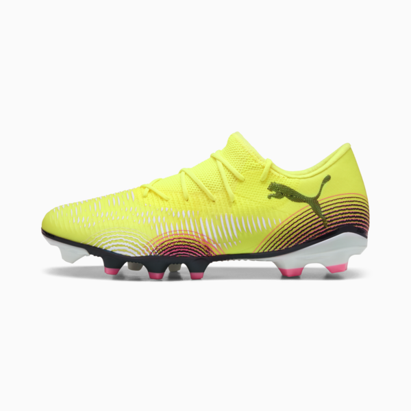FUTURE 8 MATCH FG/AG Low Football Boots Unisex, Yellow Alert-PUMA Black-Sun Struck, large-ZAF